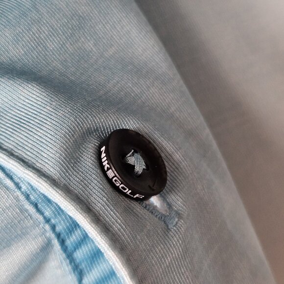 Nike Golf Mobility Fade Dri Fit Polo Shirt Mens Sz M Teal to Blue Ombre Fade - Picture 8 of 11